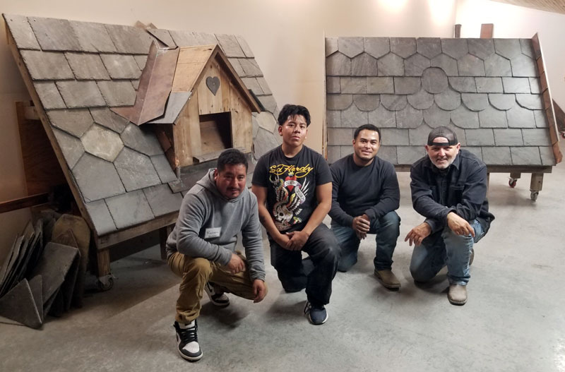 November 20, 2025 Introduction to Slate Roof Installation training class.